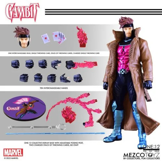 Mezco toyz X-Men Gambit One:12 Collective Action Figure