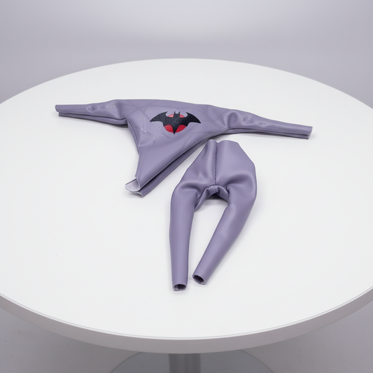 1:12 Scale Thomas Wayne Inspired Batman | Grey Suit with Black & Red Emblem | Tailored to Fit VToys