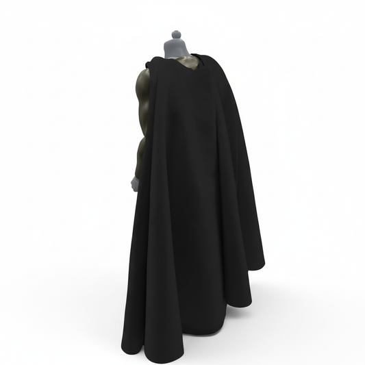 1:12 Scale Black Simple Superman Inspired Cape