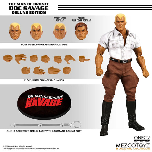Mezco Toyz Doc Savage: The Man of Bronze Deluxe Edition One:12 Collective Action Figure