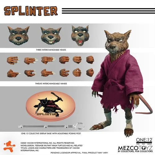 Mezco One:12 Collective – Teenage Mutant Ninja Turtles Master Splinter