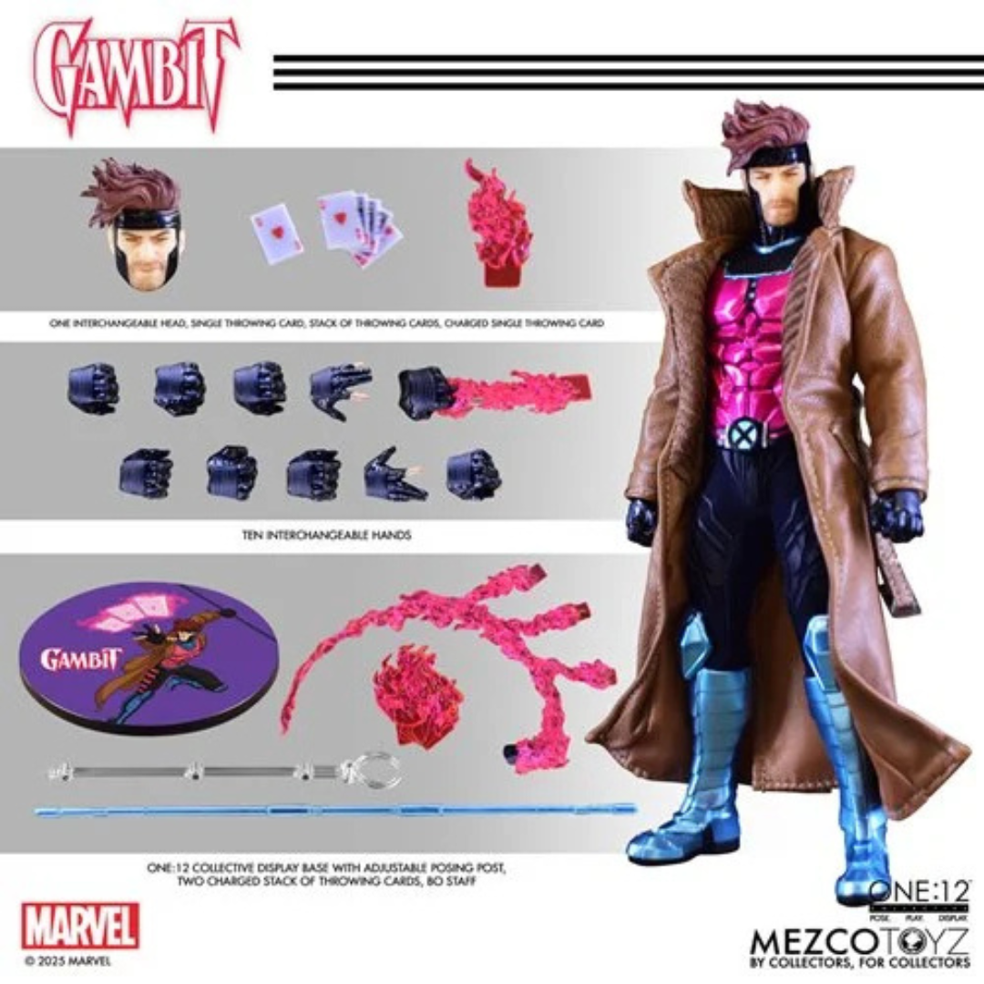 Mezco toyz X-Men Gambit One:12 Collective Action Figure