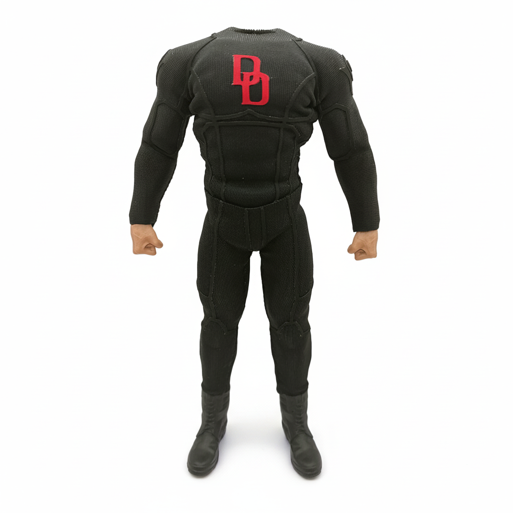 1:12 Scale Daredevil Inspired Black Suit | Fits NW Body & Medium Bodies