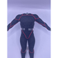 1:12 Scale Tactical Suit | Black Hex Pattern with Red Raised Vinyl | Fits Vtoys and GW