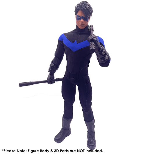 1:12 Scale Nightwing Inspired One-Piece Suit | Fits NW Body & Medium Bodies