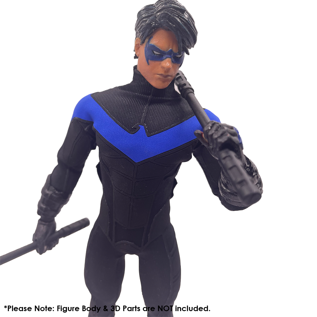 1:12 Scale Nightwing Inspired One-Piece Suit | Fits NW Body & Medium Bodies