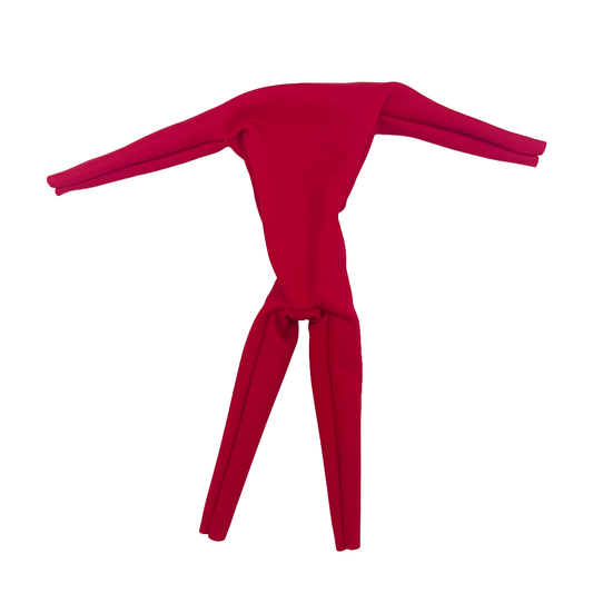 1:12 Scale Red Blank 1-Piece Suit | Fits NW or Medium Build