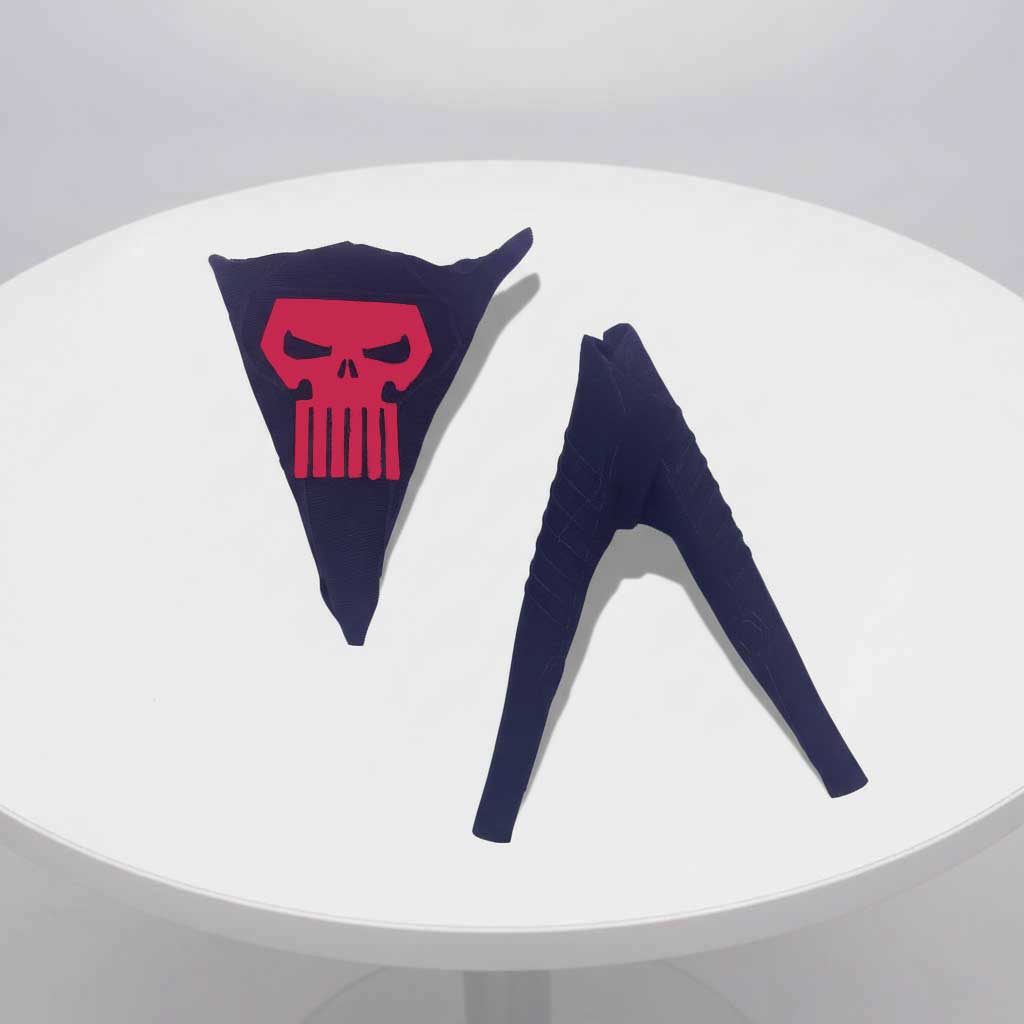 1:12 Scale David Yardin's Thunderbolts Inspired Punisher | Black & Red Suit | Fits GW Figure Body & Vtoys