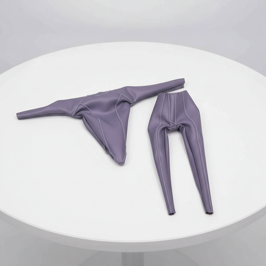 1:12 Scale Jorge Molina Batman Inspired Suit | Grey Suit with Grey Raised Vinyl | Tailored to Fit VToys, Mezco, & GW