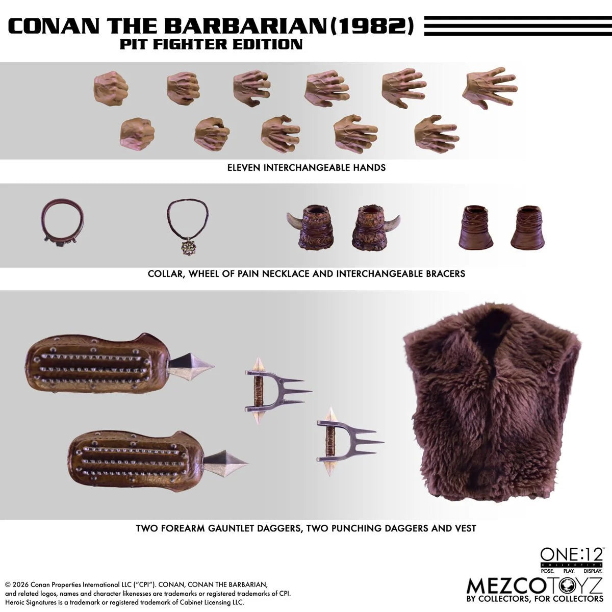 Mezco Toyz Conan The Barbarian (1982): Pit Fighter Edition One:12 Collective Action Figure