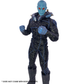 1:12 Scale Tactical Suit | Black Hex Pattern with Blue Raised Vinyl | Fits Vtoys and GW