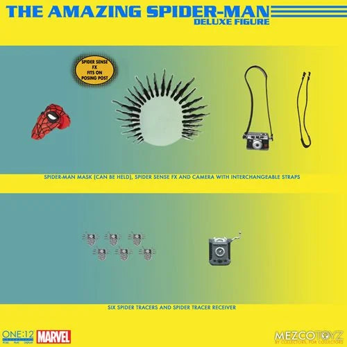 The Amazing Spider-Man One:12 Collective Deluxe Edition Action Figure | Mezco Toyz Spider-Man Action Figure