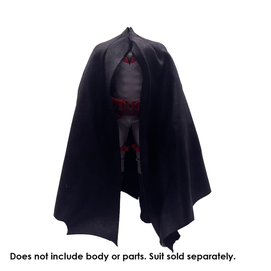 1:12 Scale Black Simple Batman Inspired Cape