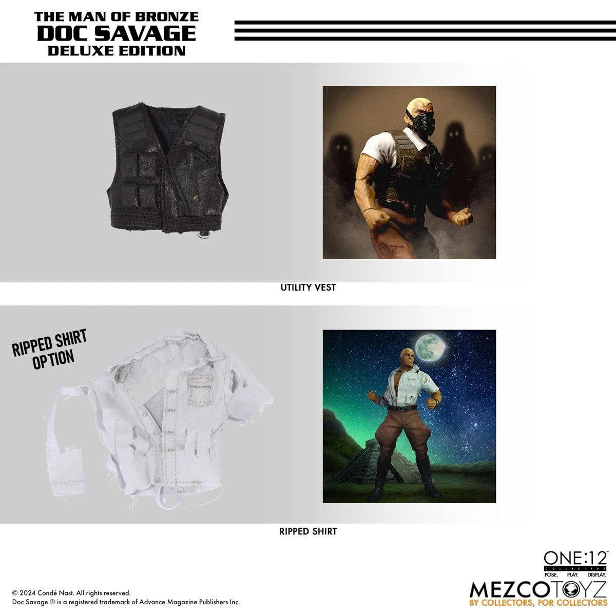 Mezco Toyz Doc Savage: The Man of Bronze Deluxe Edition One:12 Collective Action Figure