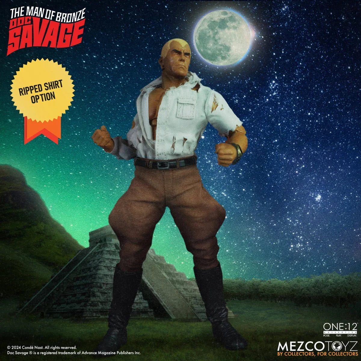 Mezco Toyz Doc Savage: The Man of Bronze Deluxe Edition One:12 Collective Action Figure