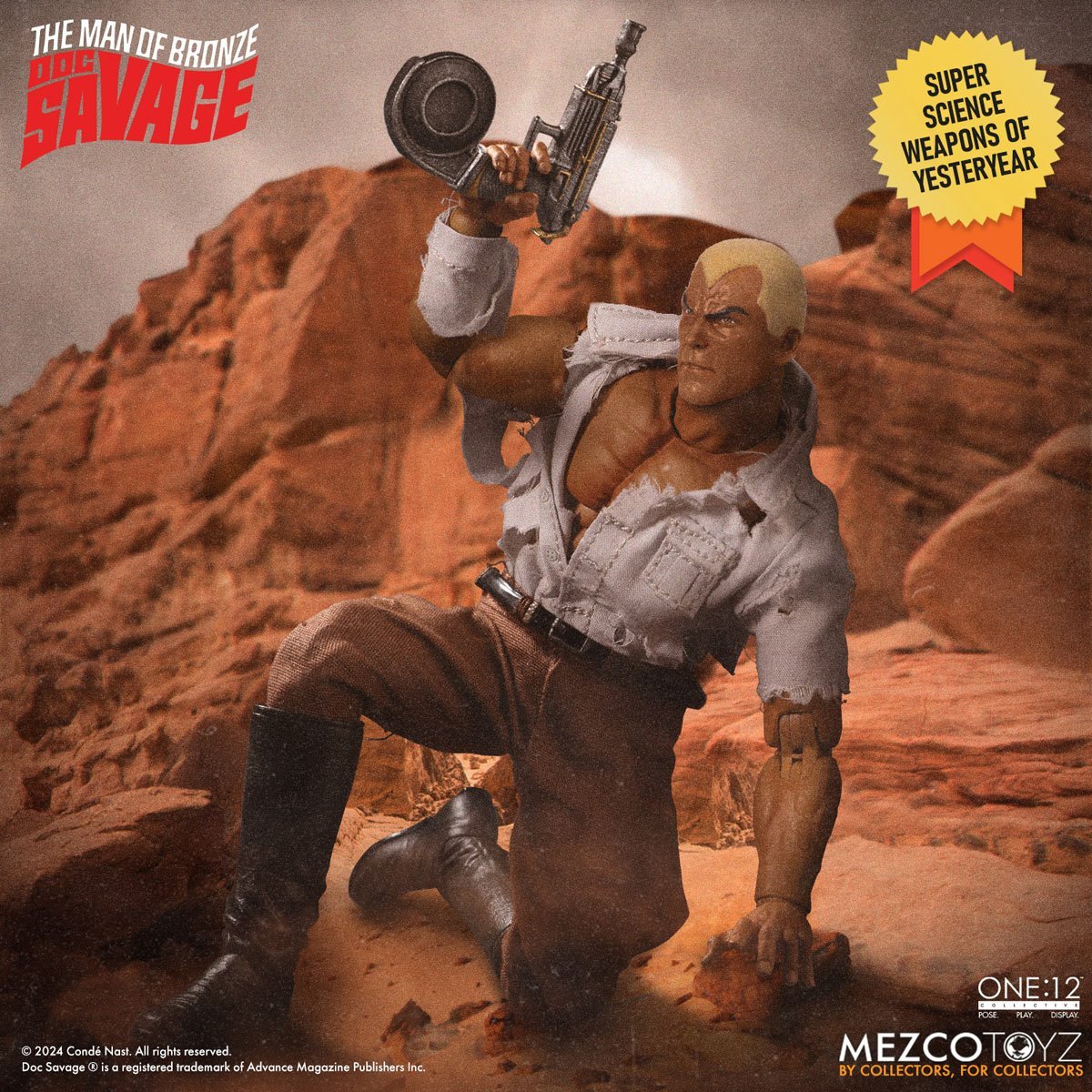 Mezco Toyz Doc Savage: The Man of Bronze Deluxe Edition One:12 Collective Action Figure