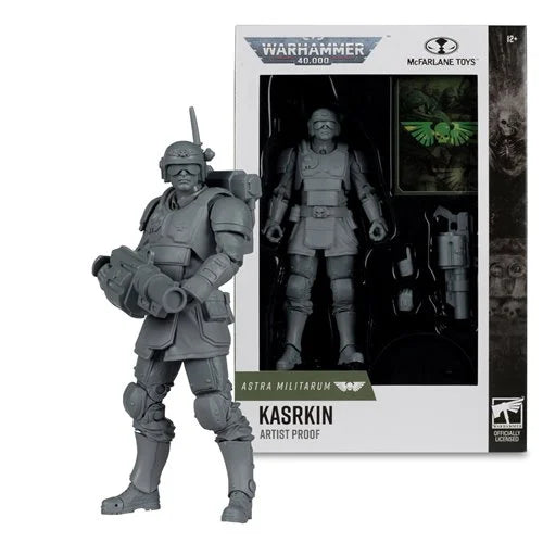 Warhammer 40000 Wave 9 Astra Militarum Kasrkin Artist Proof 7-Inch Scale Action Figure | McFarlane Toys Warhammer Action Figures