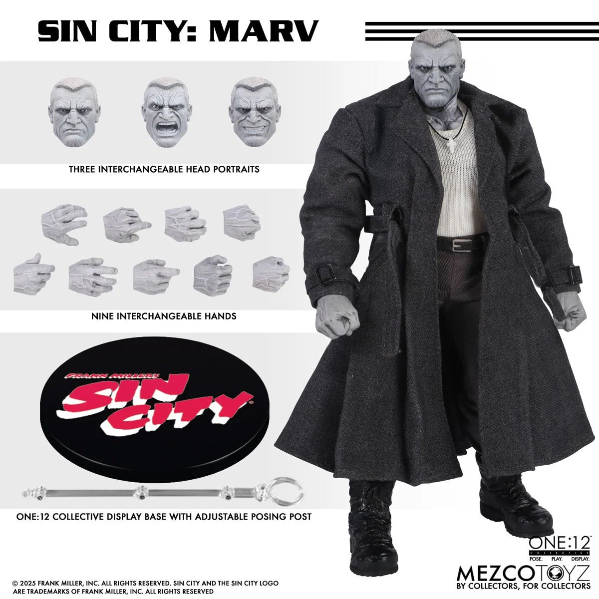 Mezco Toyz Sin City Marv One:12 Collective Action Figure