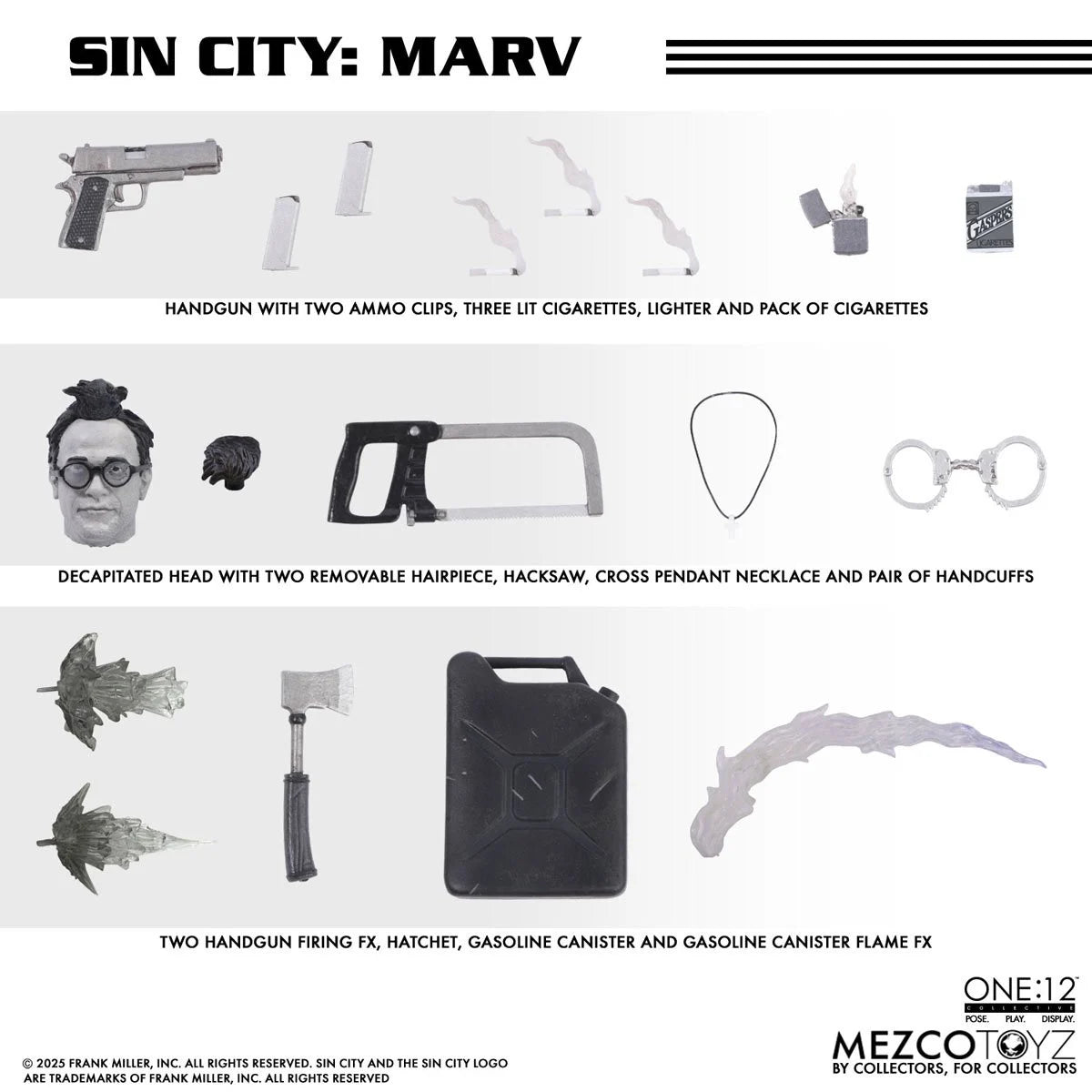 Mezco Toyz Sin City Marv One:12 Collective Action Figure