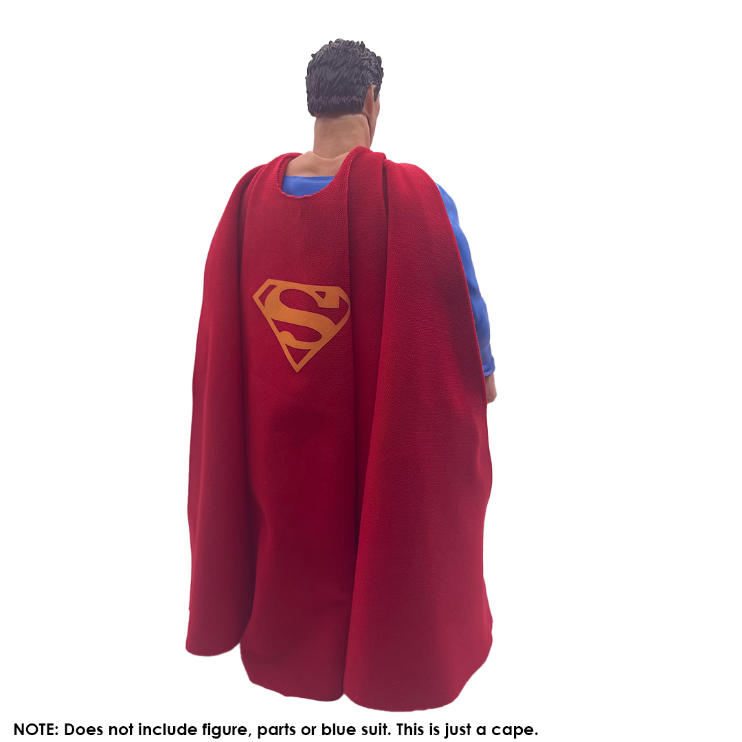 1:12 Scale Red Simple Superman Inspired Cape with Yellow Logo