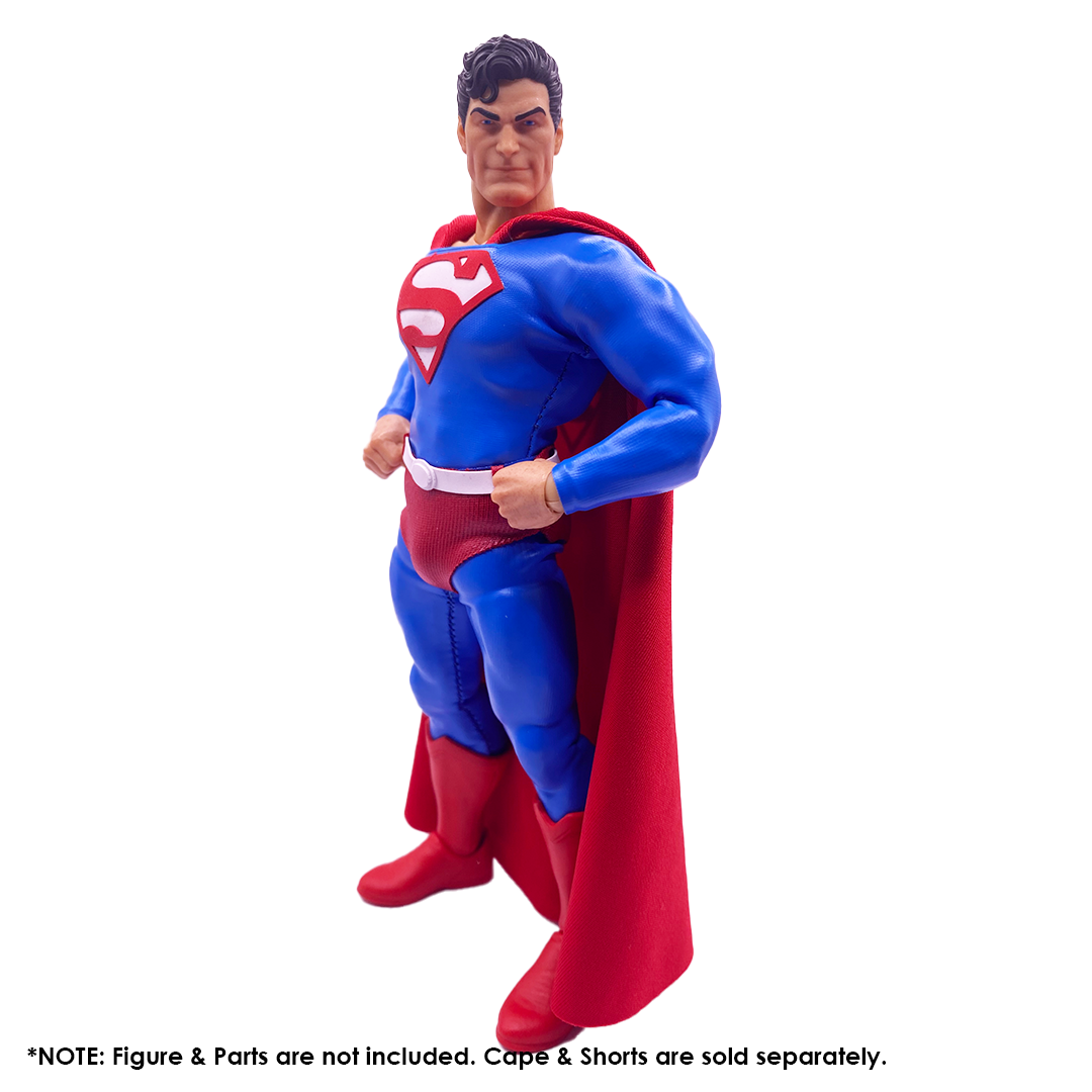 1:12 Scale Superman Francis Manapul Inspired Suit | Light Blue Suit with White & Red Raised Vinyl | Tailored to Fit VToys & GW