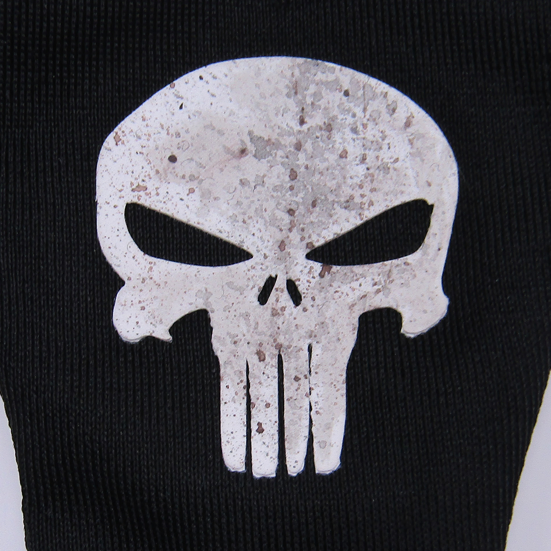 [NEW FABRIC] 1:12 Scale 2004 Inspired Punisher | Black & White T-Shirt | Fits GW Figure Body & Vtoys