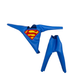 1:12 Scale Superman Inspired Suit | Light Blue Suit with Bright Yellow & Red Raised Vinyl | Tailored to Fit VToys & GW