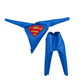 1:12 Scale Superman Inspired Suit | Light Blue Suit with Dull Yellow & Red Raised Vinyl | Tailored to Fit VToys & GW