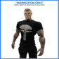 [NEW FABRIC] 1:12 Scale Tim Bradstreet MK Inspired Punisher | Black & White T-Shirt | Fits GW Figure Body & Vtoys