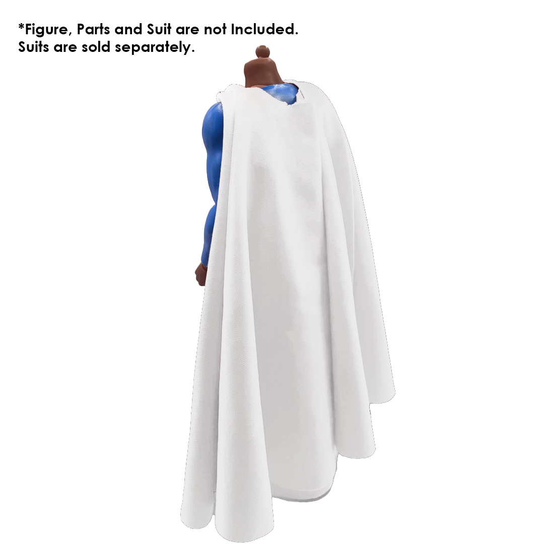 1:12 Scale White Simple Val-Zod Inspired Cape